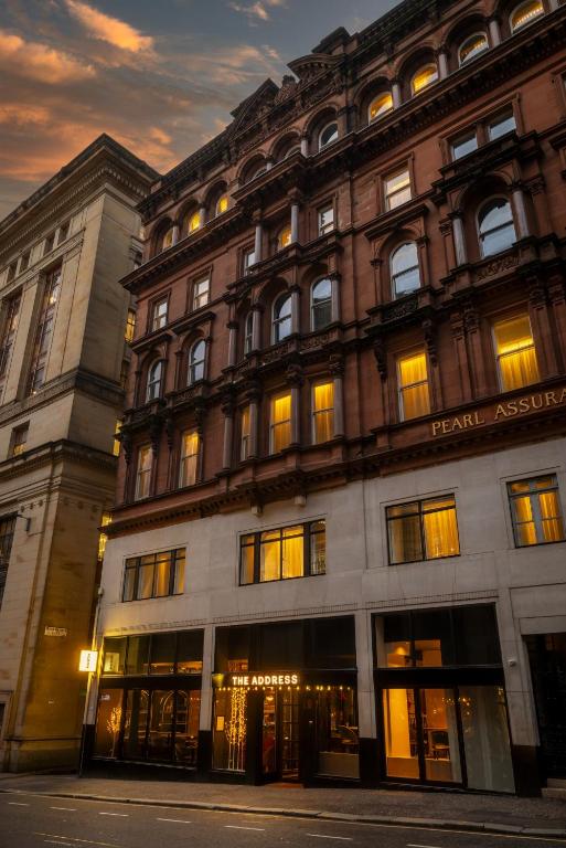 Hotel bij het centraal station van Glasgow, Schotland